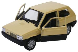 Fiat Panda Italian Classic Car Model Cream Diecast 1:34-1:39 Scale Welly