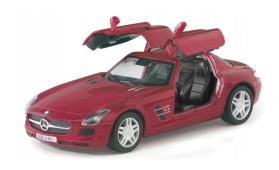 Mercedes-Benz SLS AMG Germany Car Model Diecast Red Toy 1:36 Scale Kinsmart