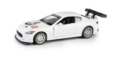 Maserati Gran Turismo MC GT4 Italian Rally Car White Model Diecast 1:43 Opening Door