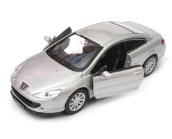 Peugeot 407 Coupe French Family Car Model Diecast 1:34-1:39 Scale Welly