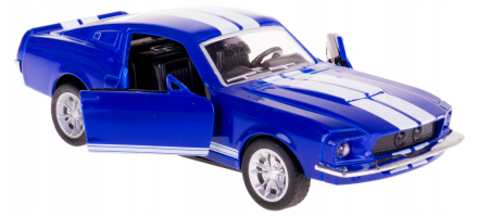 Shelby Cobra American Legendary Sports Car Model Diecast Toy Open Doors 1:34