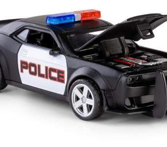 Chevrolet 911 Police American Car Model Diecast Pull-Back Function Pop The Hood