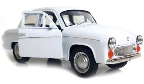 Syrena 105 Polish Legendary Car Model White Diecast 1:34-1:39 Scale Welly