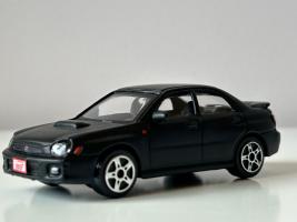 Subaru Impreza WRX Japanese Sports Car Model Diecast Toy Black 1:43 Bburago