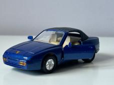 Porsche 944 Germany Classic Car Model Diecast Blue 1:34-1:39 Scale