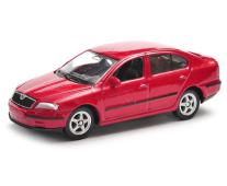 Skoda Octavia Czech Republic Car Model Red Diecast 1:60 Scale Welly