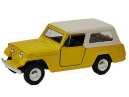 1967 Jeep Jeepster Commando Wagon Car Model Yellow Diecast 1:34-1:39 Scale Welly