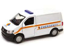 Volkswagen T6 Van Transporter Emergency Germany Car Model Diecast 1:34 Welly