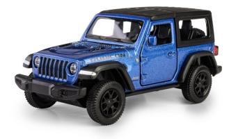 Jeep Wrangler Rubicon American Car Model Diecast Blue RMZ City 1:34-1:39 Scale