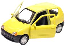 Fiat Seicento Family Italian Car Model Yellow Diecast 1:34-1:39 Scale Welly
