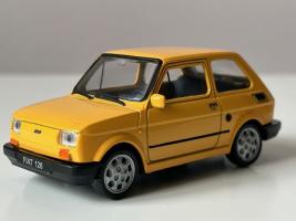 Fiat 126p Legendary Polish/Italian Car Model Yellow Diecast 1:43 Welly