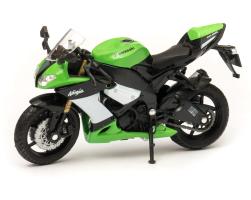 Kawasaki Ninja ZX 10R Japanese Motorcycle Model Green Toy Diecast 1:18 Welly