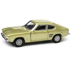 1969 Ford Capri Classic American Car Model Gold Diecast 1:34-1:39 Scale Welly