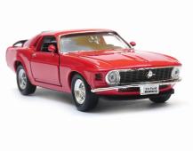 1970 Ford Mustang Boss 302 American Sports Car Model Diecast Red Toy 1:34 Welly