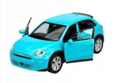 New Fiat 600 Italian Family Car Model Toy Blue Diecast 1:34-1:39 Scale Welly