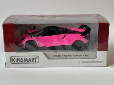2016 Pagani Huayra Italian Car Model Diecast Toy Pink 1:38 Scale Kinsmart