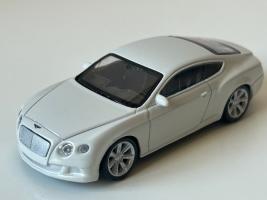 Bentley Continental GT British Car Model Metal Diecast Toy White 1:43 Welly