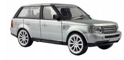 Range Rover Sport Popular English Car Model Diecast Silver Toy 1:43 Rastar