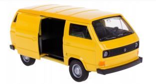 Volkswagen T3 Van Germany Bus Vintage Car Model Diecast Yellow 1:34-1:39 Welly