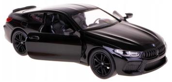 BMW M8 Germany Sports Car Model Diecast Black Open Doors 1:36 Kinsmart