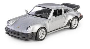 Porsche 911 Turbo Germany Car Model Silver Diecast Toy RMZ City 1:34-1:39 Scale