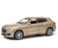 Maserati Levante Italian Car Model Metal Diecast Toy Gold 1:34 Welly