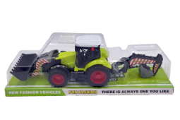 Tractor Bulldozer with Excavator Model Toy Green Gift Children