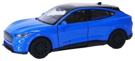 Ford Mustang Mach 2023 USA Car Model Toy Blue Diecast 1:34-1:39 Scale Welly