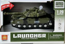 Tank Military Model Friction Powered Toy Function Try My 360 Rotating 1:20 Scale