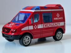 Ambulance Emergency Car Van Model Red Diecast Toy 1:50-1:60 Scale