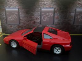 Ferrari 348TS Italian Car Model Diecast Silver 1:38 Opening Doors Maisto