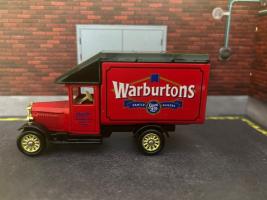 Morris Parcel Van Warburtons British Vintage Car Model Diecast