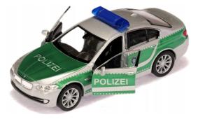 BMW 535i Germany Police Car Model Diecast Green Toy 1:34 Welly Green Box