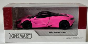 Share McLaren 720s Italian Sports Car Model Diecast Toy Pink 1:36 Scale Kinsmart