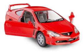 Honda Integra Type R Japanese Car Model Diecast Red Open Door 1:34 Kinsmart