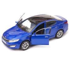 KIA Optima Korean Family Car Model Blue Diecast 1:34-1:39 Scale Welly