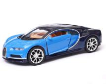 Bugatti Chiron Italian Sports Car Model Diecast Blue 1:34 Welly Opening Doors