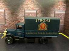 1934 Mack Canvas Back Truck Strohs Beer British Vintage Model Diecast Toy