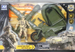 Playset Military Special Combat Soldier Plane Motor Toy Army Pontoon Gift Child