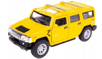 2005 Hummer H2 Sut American Car Model Diecast Toy Yellow 1:40 Scale Kinsmart