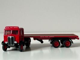 AEC Articulated Flat Bed BRS Truck Lorry Model Diecast Toy 1:76 Scale EFE