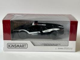 Lamborghini Revuelto Police Edition Car Model Diecast Toy 1:38 Scale Kinsmart