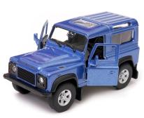 Land Rover Defender British Off-Road Car Model Diecast Blue 1:34 Welly