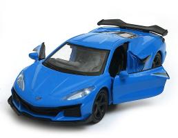 2023 Chevrolet Corvette Z06 American Car Model Diecast Blue 1:34 Welly