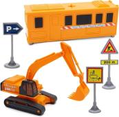 Big Set Construction Team Excavator Control Centre with Accessories 1:48 Teama