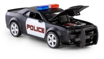 Chevrolet 911 Police American Car Model Diecast Pull-Back Function Pop The Hood
