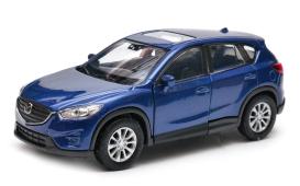 Mazda CX-5 Japanese Luxury Car Model Blue Diecast Toy 1:34-1:39 Scale Welly