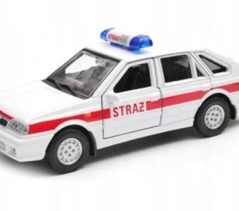 Polonez Caro Fire Brigade Polish Legendary Car Model White Diecast 1:43 Welly