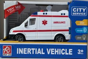 Car Emergency Ambulance Car Model Function Try My Sounds and Light 1:32 Scale