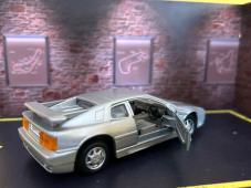 Lotus Espirit Italian Sports Car Model Diecast Silver 1:38 Opening Doors Maisto